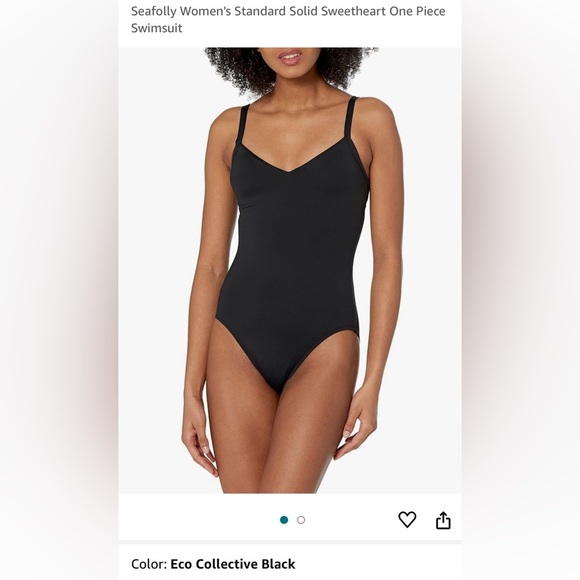 SEAFOLLY Eco Collective Black One Piece Swimsuit- Size 14 - Picture 16 of 16